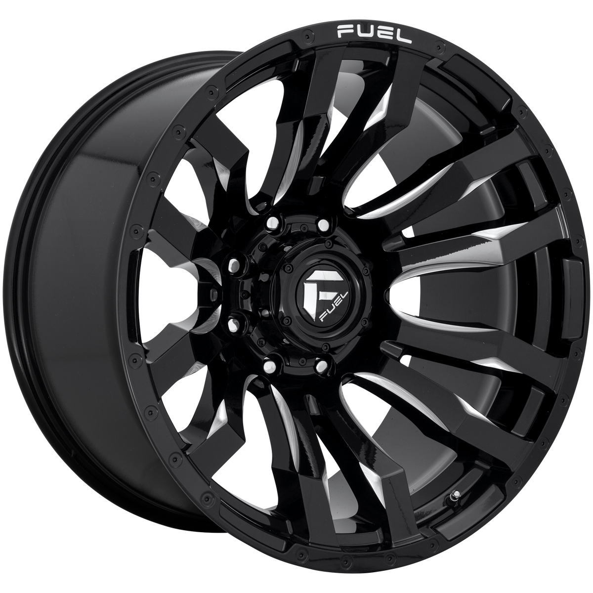Fuel 1PC D673 BLITZ 18x9 Gloss Black Milled 6x135 1mm