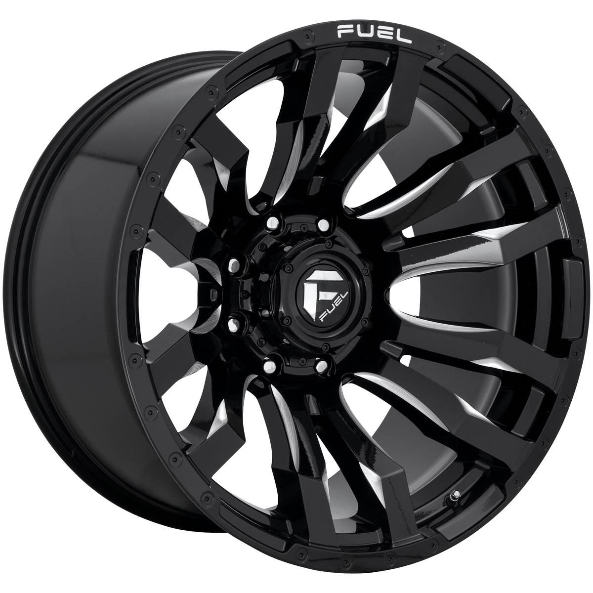 Fuel 1PC D673 BLITZ 20x9 Gloss Black Milled 6x135 20mm