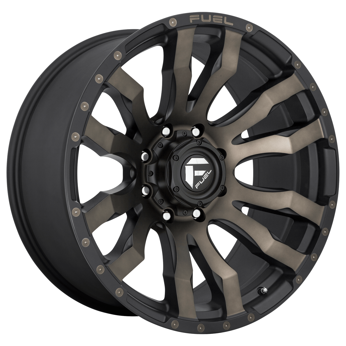 Fuel 1PC D674 BLITZ 20x9 Matte Black Double Dark Tint 6x135 20mm