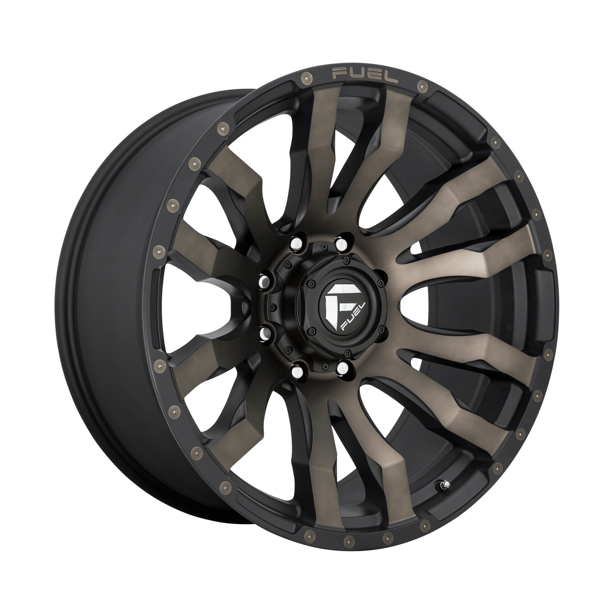 Fuel 1PC D674 BLITZ 20x9 Matte Black Double Dark Tint 6x135 20mm
