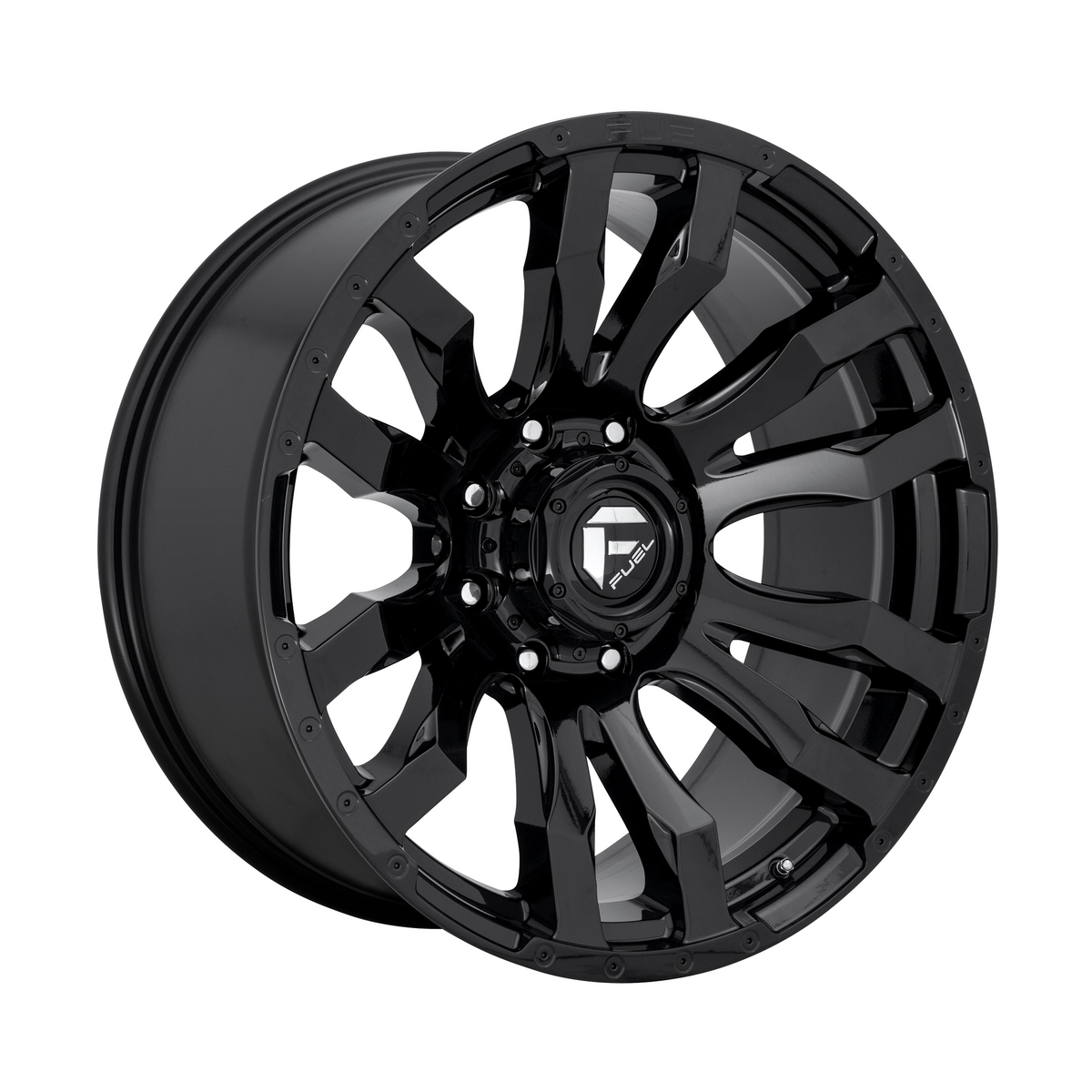 Fuel 1PC D675 BLITZ 17x9 Gloss Black 6x135 -12mm