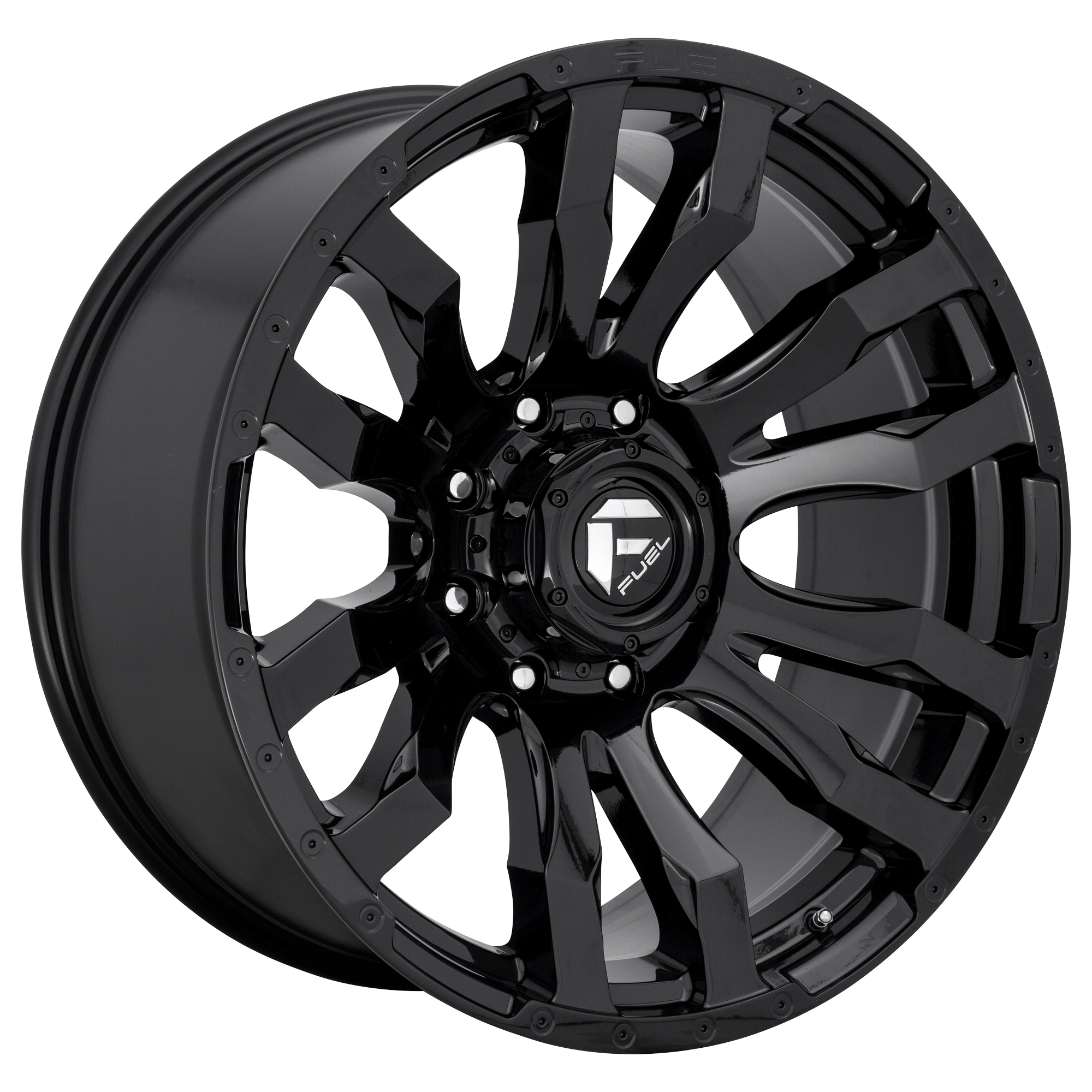 Fuel 1PC D675 BLITZ 20x9 Gloss Black 6x135 20mm