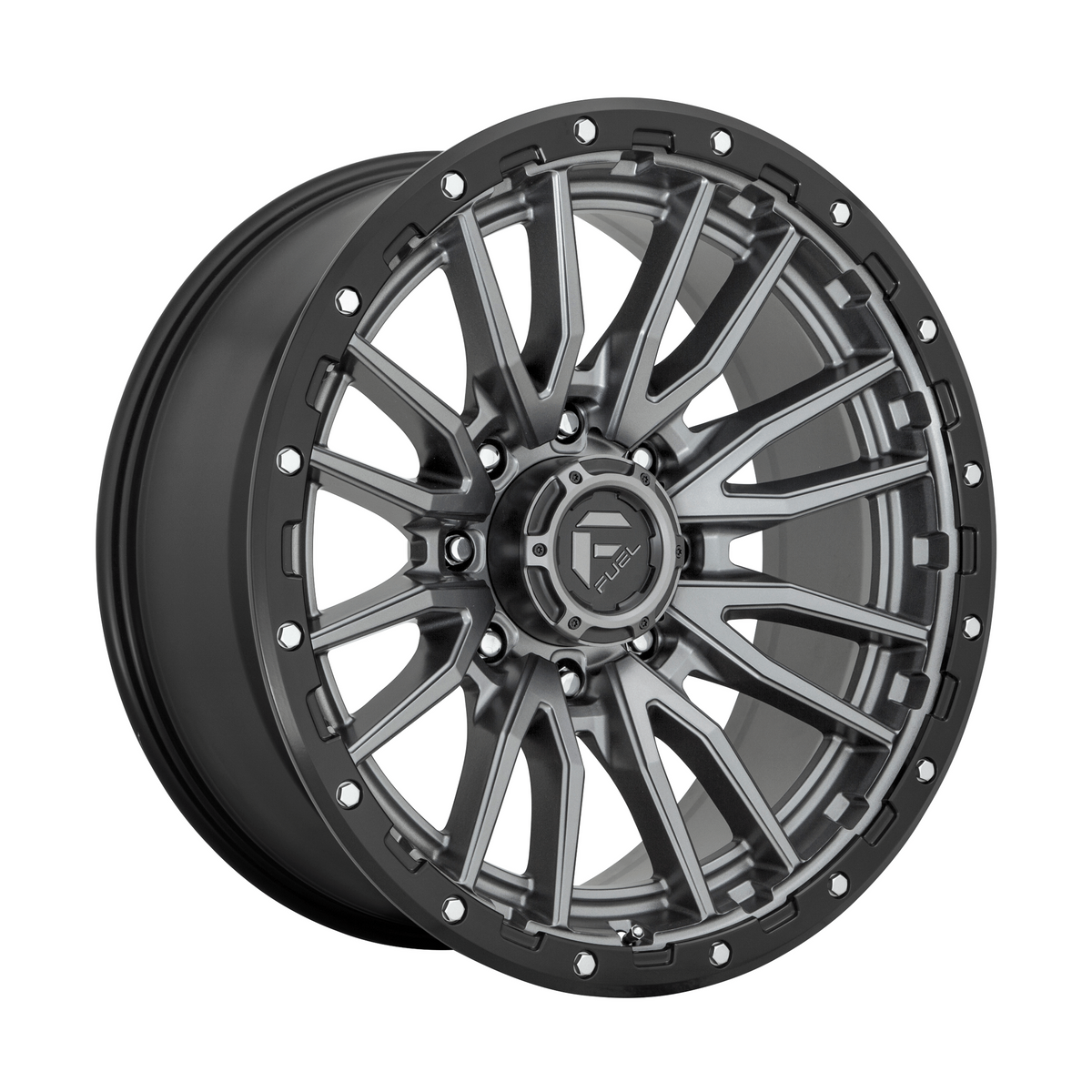 Fuel 1PC D680 REBEL 20x9 Matte Gunmetal Black Bead Ring 6x135 20mm