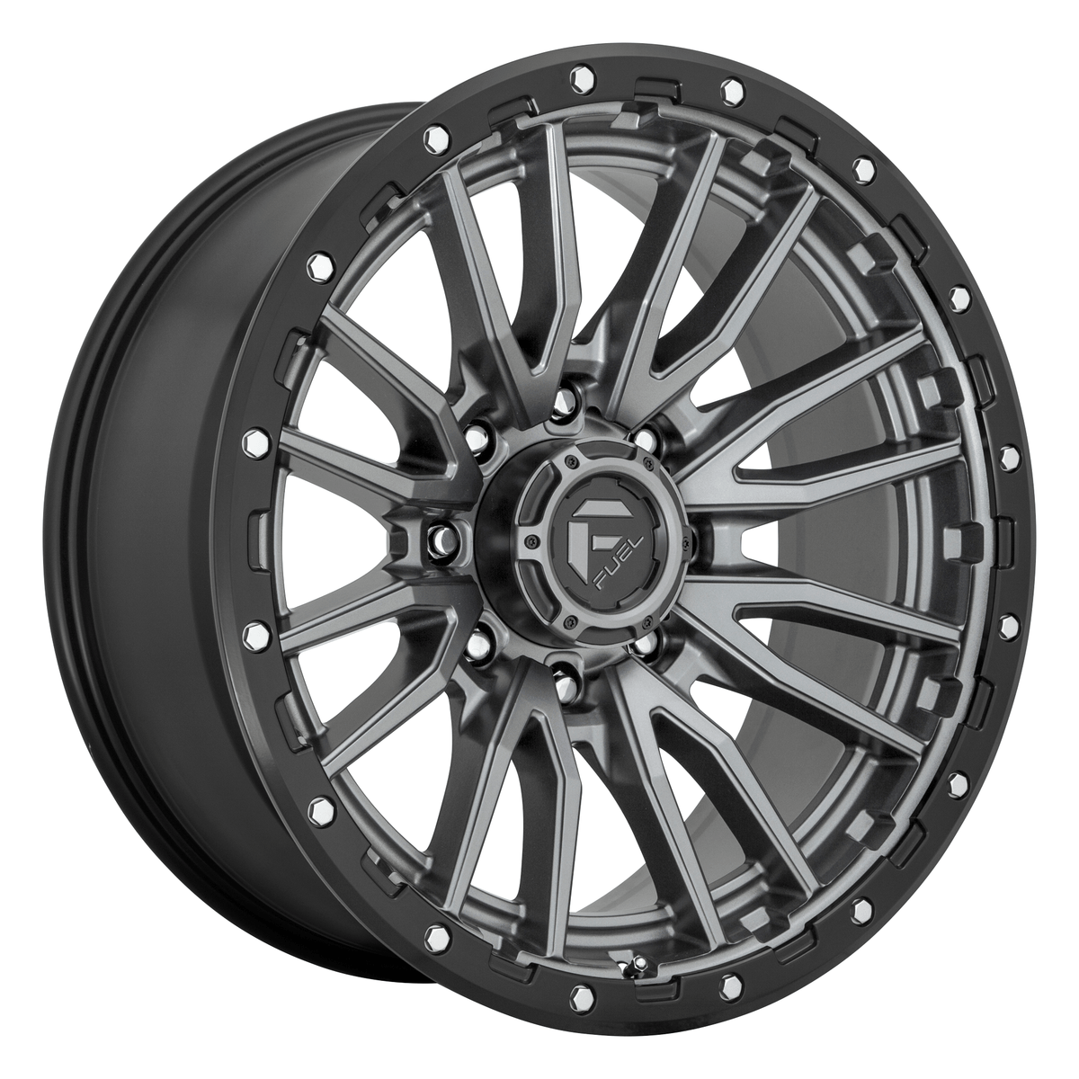 Fuel 1PC D680 REBEL 18x9 Matte Gunmetal Black Bead Ring 6x135 1mm