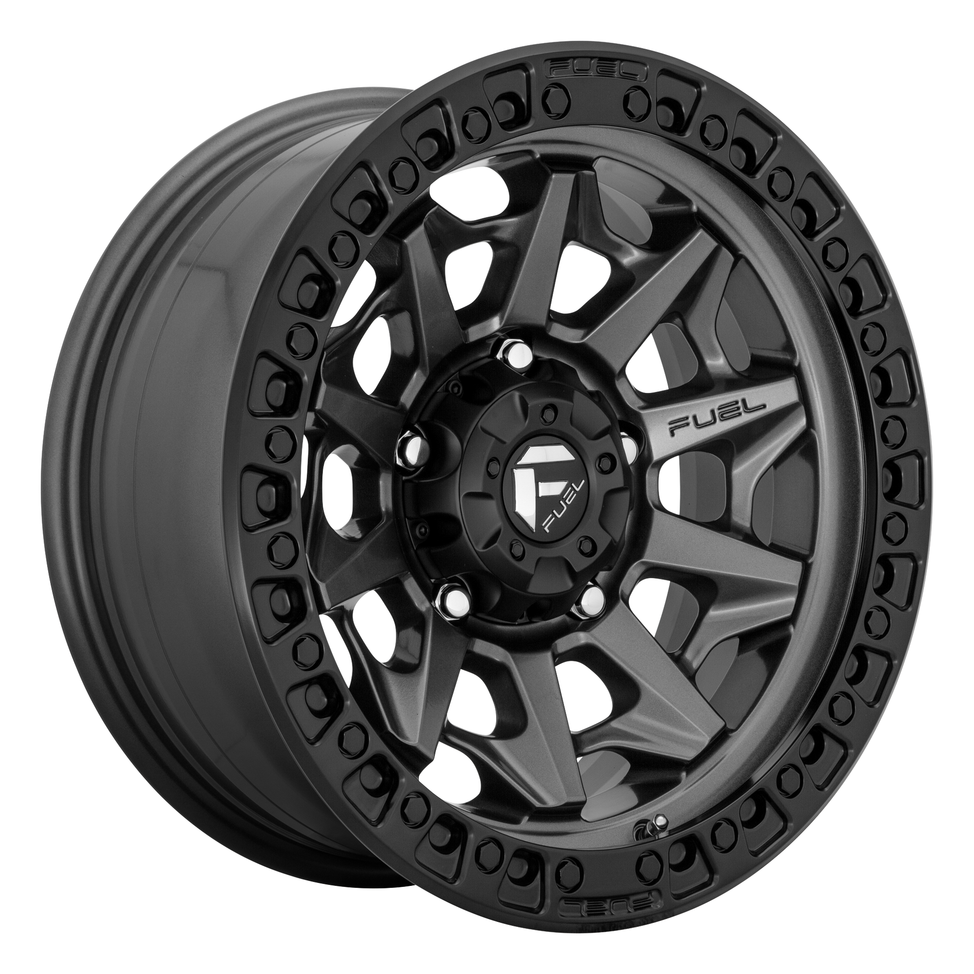 Fuel 1PC D716 COVERT 17x8.5 Matte Gunmetal Black Bead Ring 6x135 14mm
