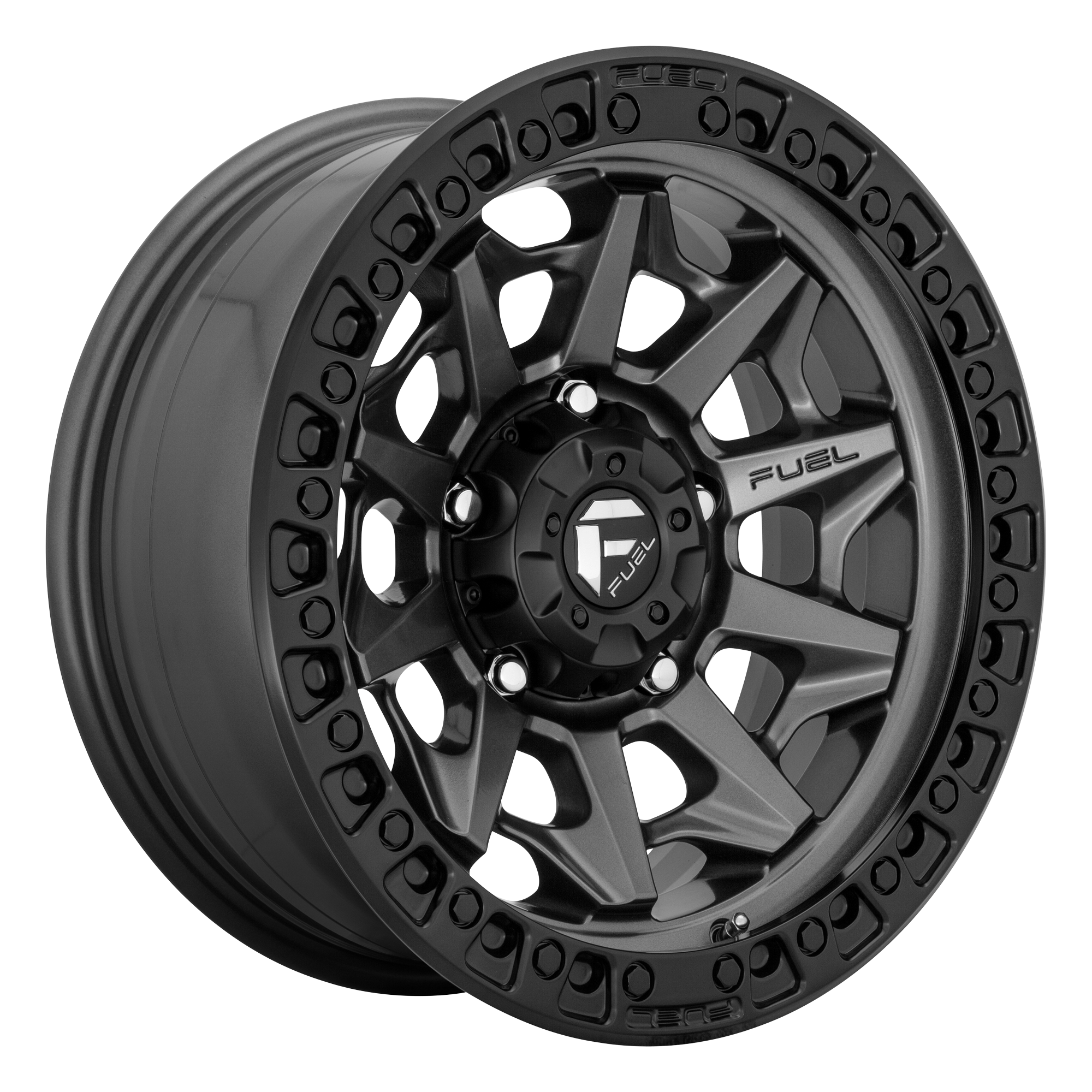 Fuel 1PC D716 COVERT 18x9 Matte Gunmetal Black Bead Ring 6x135 20mm