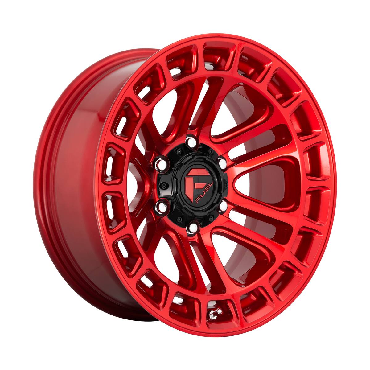 Fuel 1PC D719 HEATER 18x9 Candy Red Machined 6x135 1mm