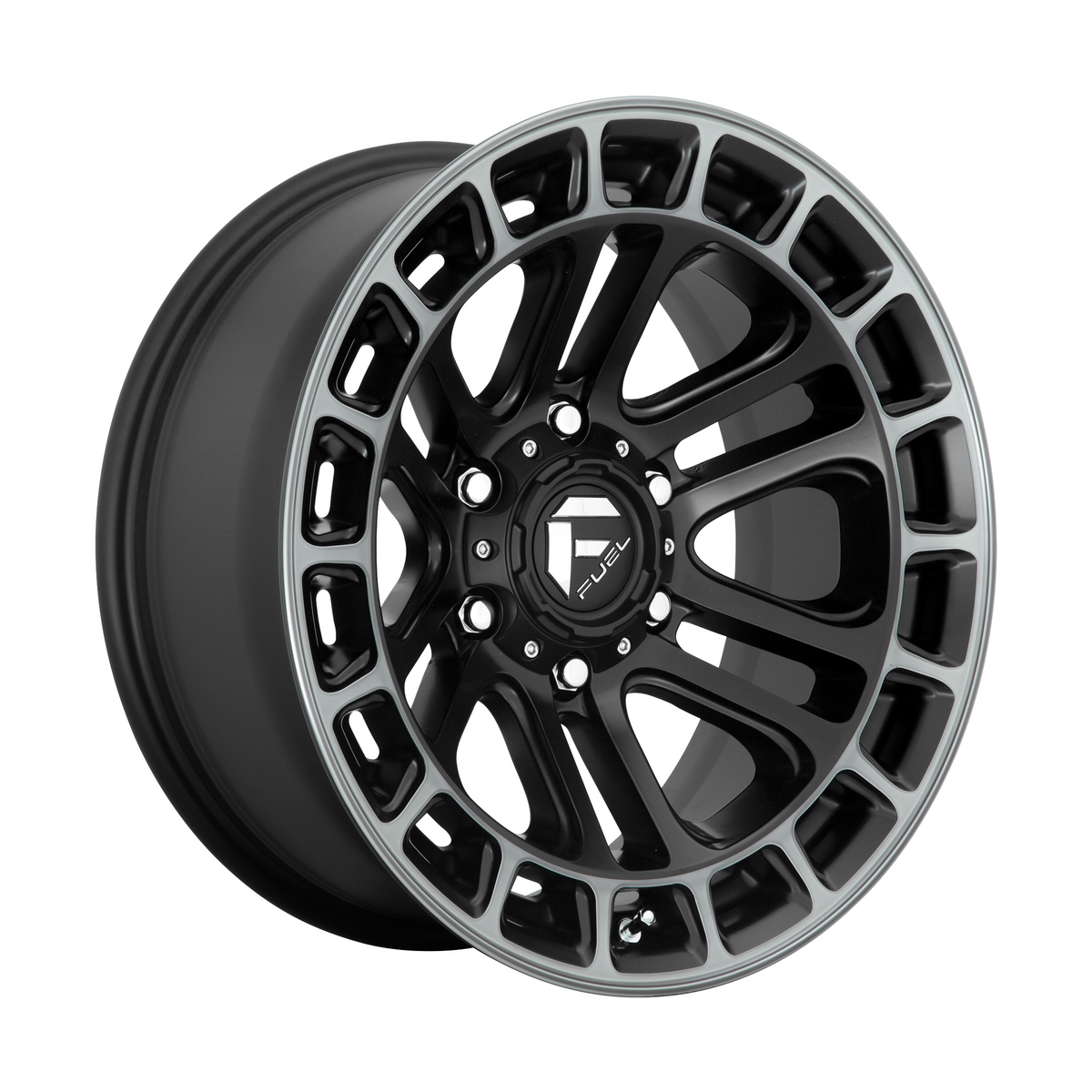 Fuel 1PC D720 HEATER 18x9 Matte Black Ddt Machined 6x135 1mm