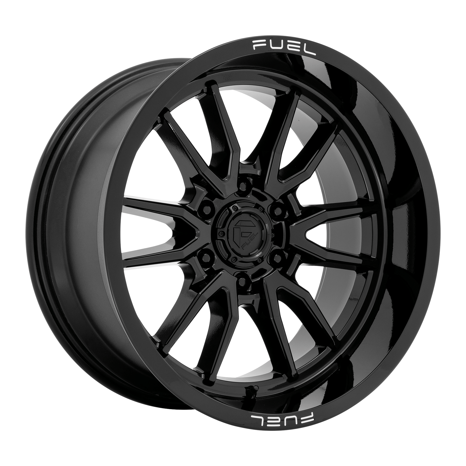 Fuel 1PC D760 CLASH 17x9 Gloss Black 6x135 1mm