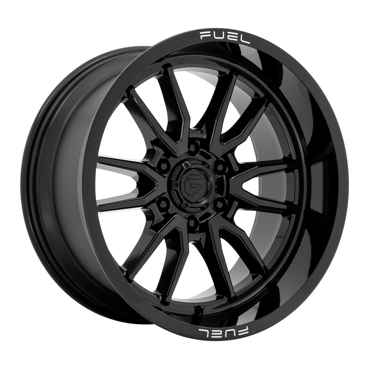 Fuel 1PC D760 CLASH 17x9 Gloss Black 6x135 -12mm