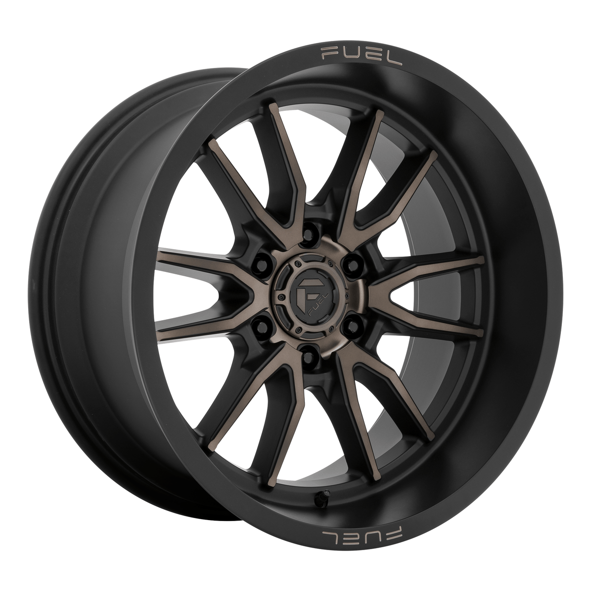 Fuel 1PC D762 CLASH 17x9 Matte Black Double Dark Tint 6x135 -12mm