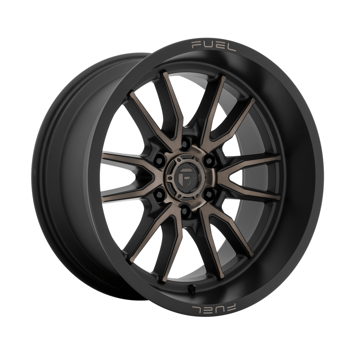 Fuel 1PC D762 CLASH 17x9 Matte Black Double Dark Tint 6x135 1mm