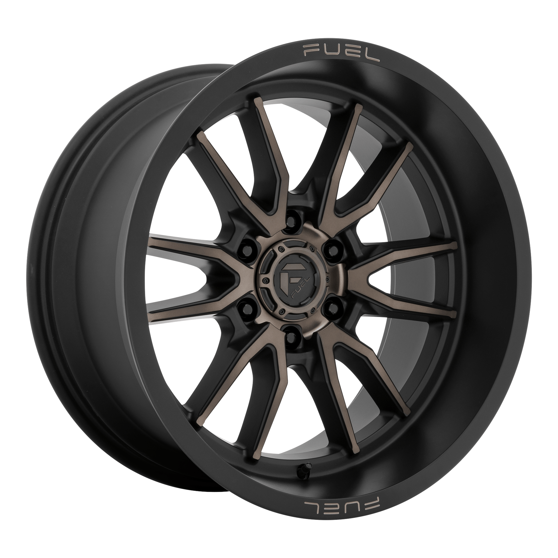 Fuel 1PC D762 CLASH 18x9 Matte Black Double Dark Tint 6x135 1mm