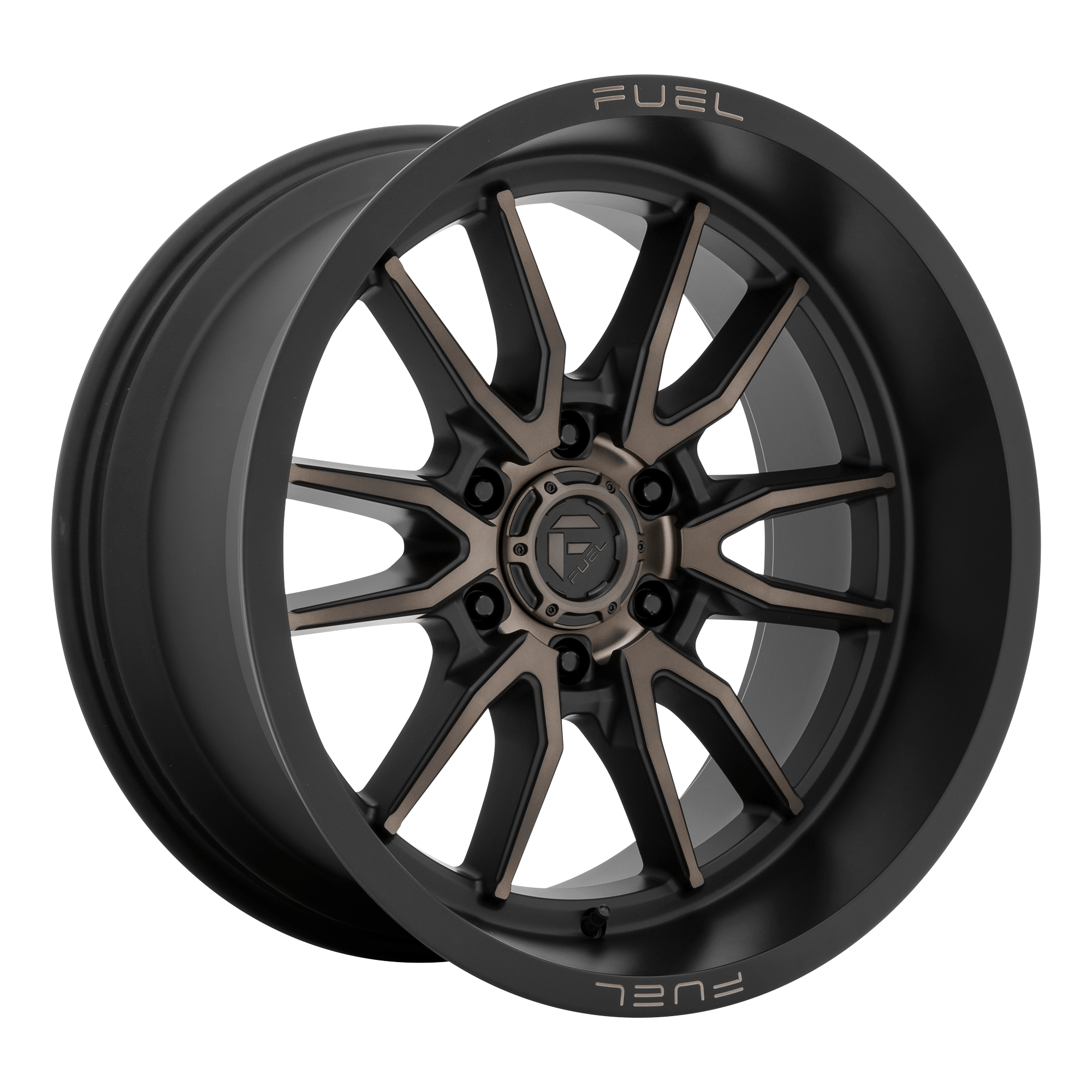 Fuel 1PC D762 CLASH 18x9 Matte Black Double Dark Tint 6x135 1mm