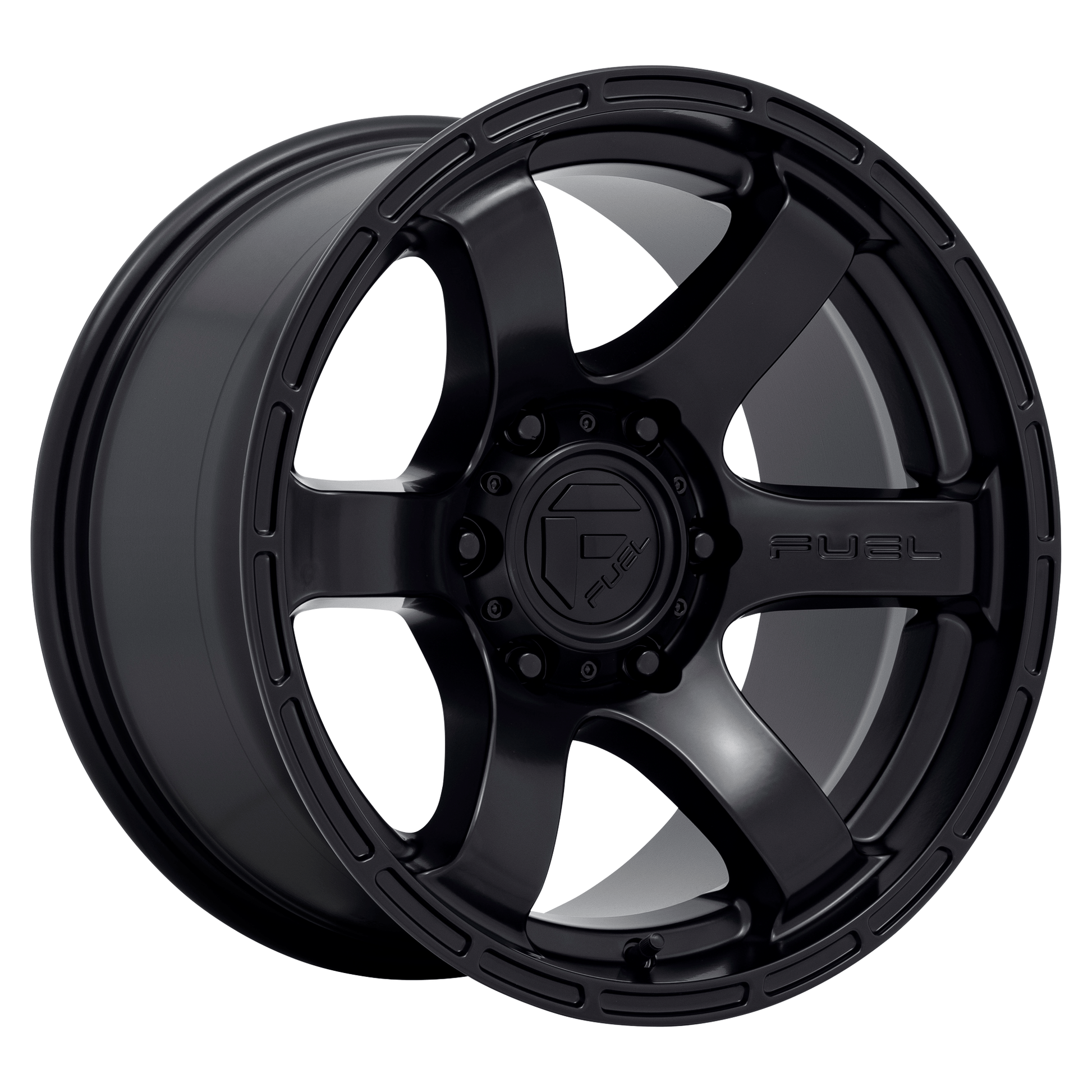 Fuel 1PC D766 RUSH 18x9 Satin Black 6x135 20mm
