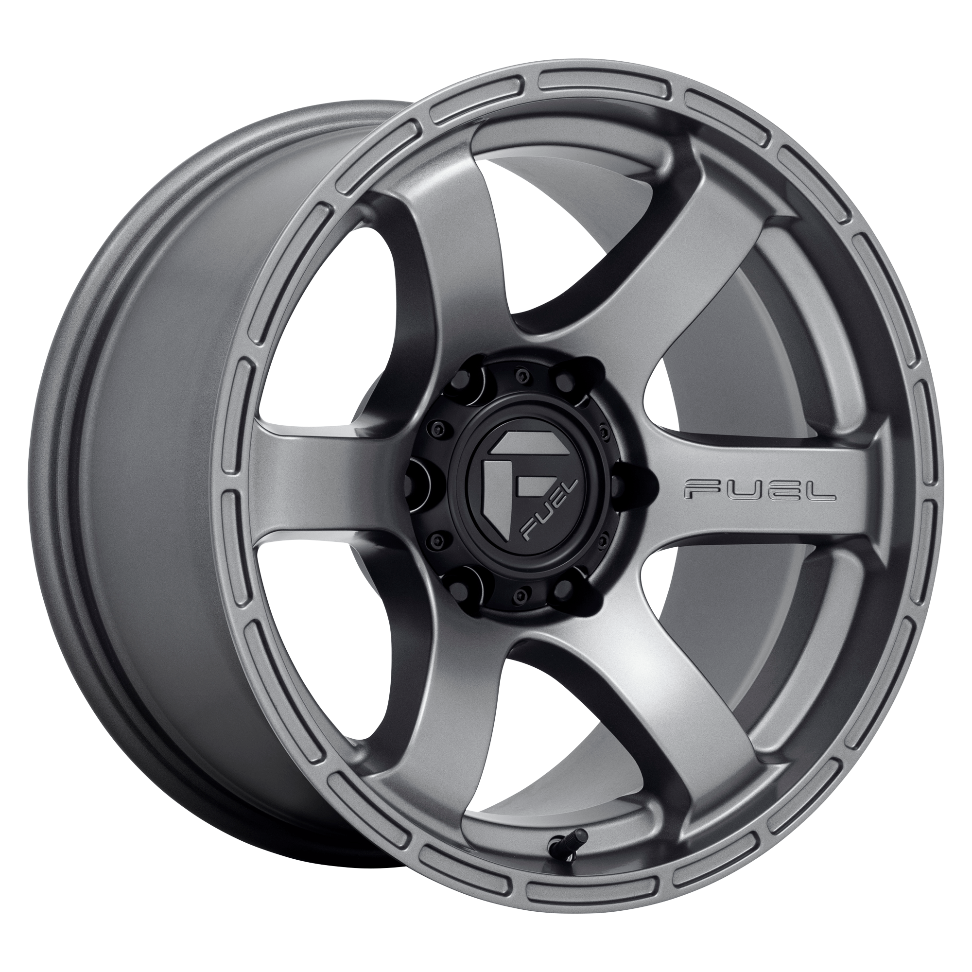 Fuel 1PC D767 RUSH 18x9 Matte Gun Metal 6x135 20mm