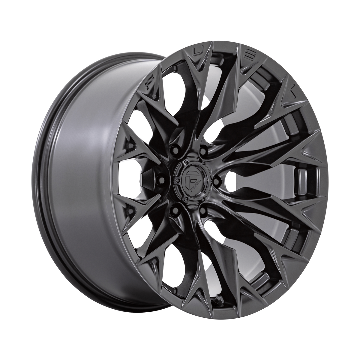 Fuel 1PC D804 FLAME 20x9 Blackout 6x135 20mm