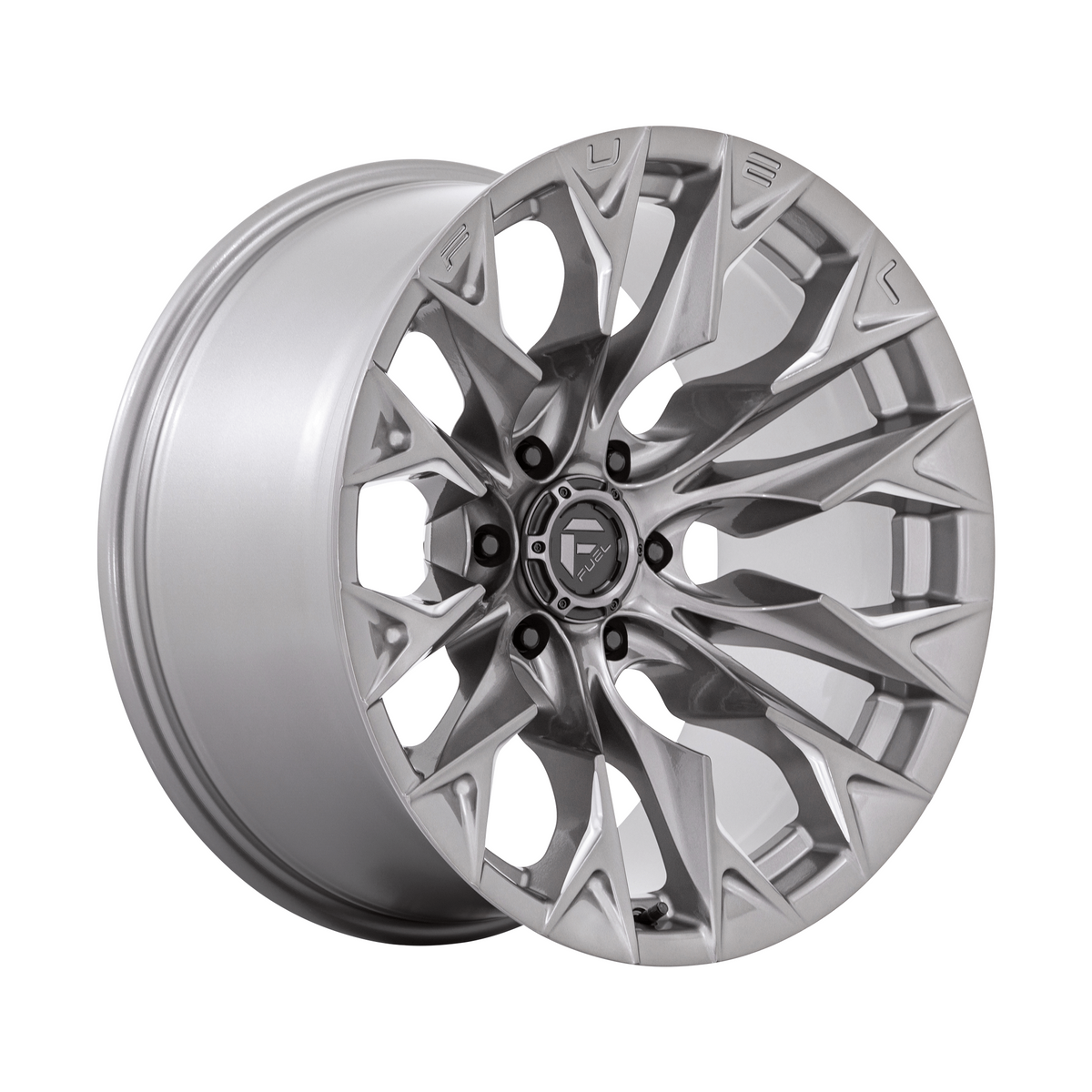 Fuel 1PC D806 FLAME 20x9 Platinum 6x135 20mm