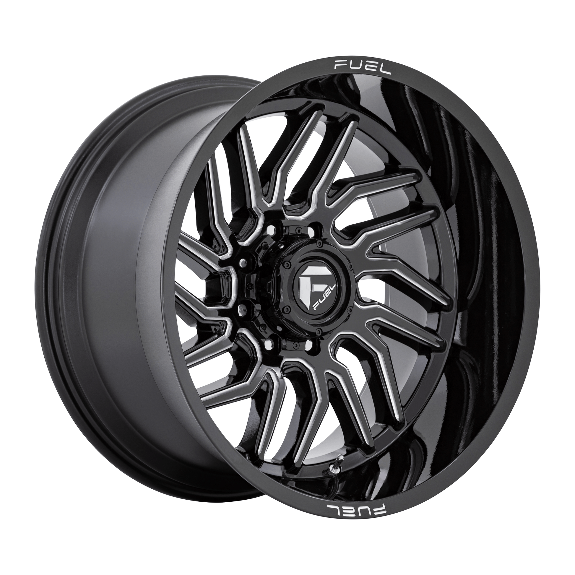 Fuel 1PC D807 HURRICANE 20x9 Gloss Black Milled 6x135 20mm