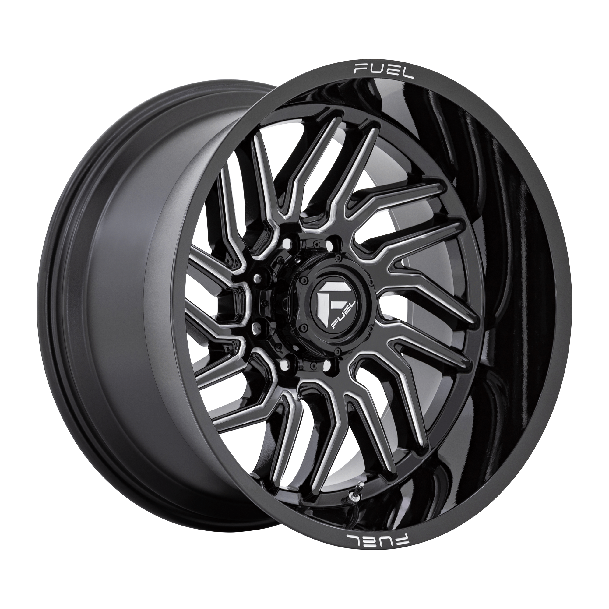 Fuel 1PC D807 HURRICANE 20x9 Gloss Black Milled 6x135 20mm