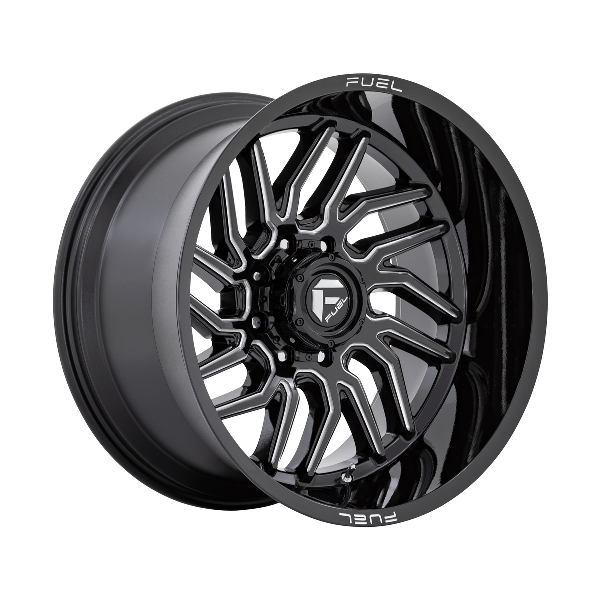 Fuel 1PC D807 HURRICANE 20x9 Gloss Black Milled 6x135 20mm