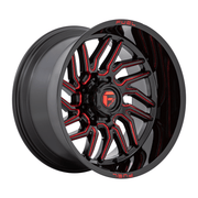 Fuel 1PC D808 HURRICANE 20x9 Gloss Black Milled Red Tint 6x135 20mm