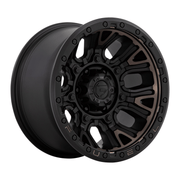 Fuel 1PC D824 TRACTION 17x9 Matte Black W Double Dark Tint 6x135 1mm