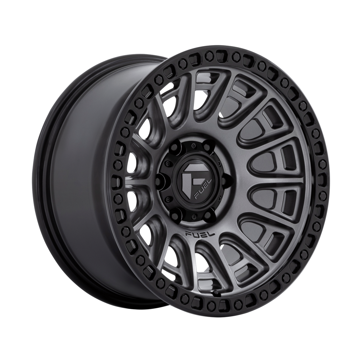 Fuel 1PC D835 CYCLE 17x8.5 Matte Gunmetal W/ Black Ring 6x135 25mm