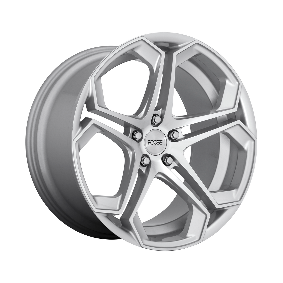 Foose 1PC F170 IMPALA 20x10.5 Gloss Silver Machined 5x114.3 40mm