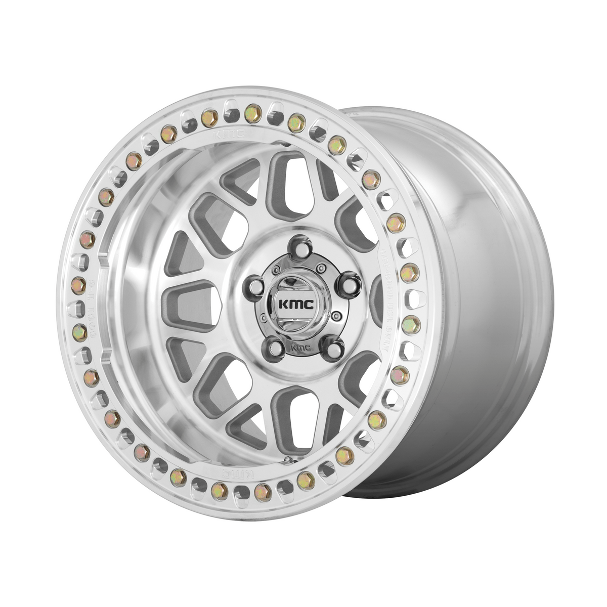 KMC KM235 GRENADE CRAWL BEADLOCK 18x9 Machined 6x135 10mm