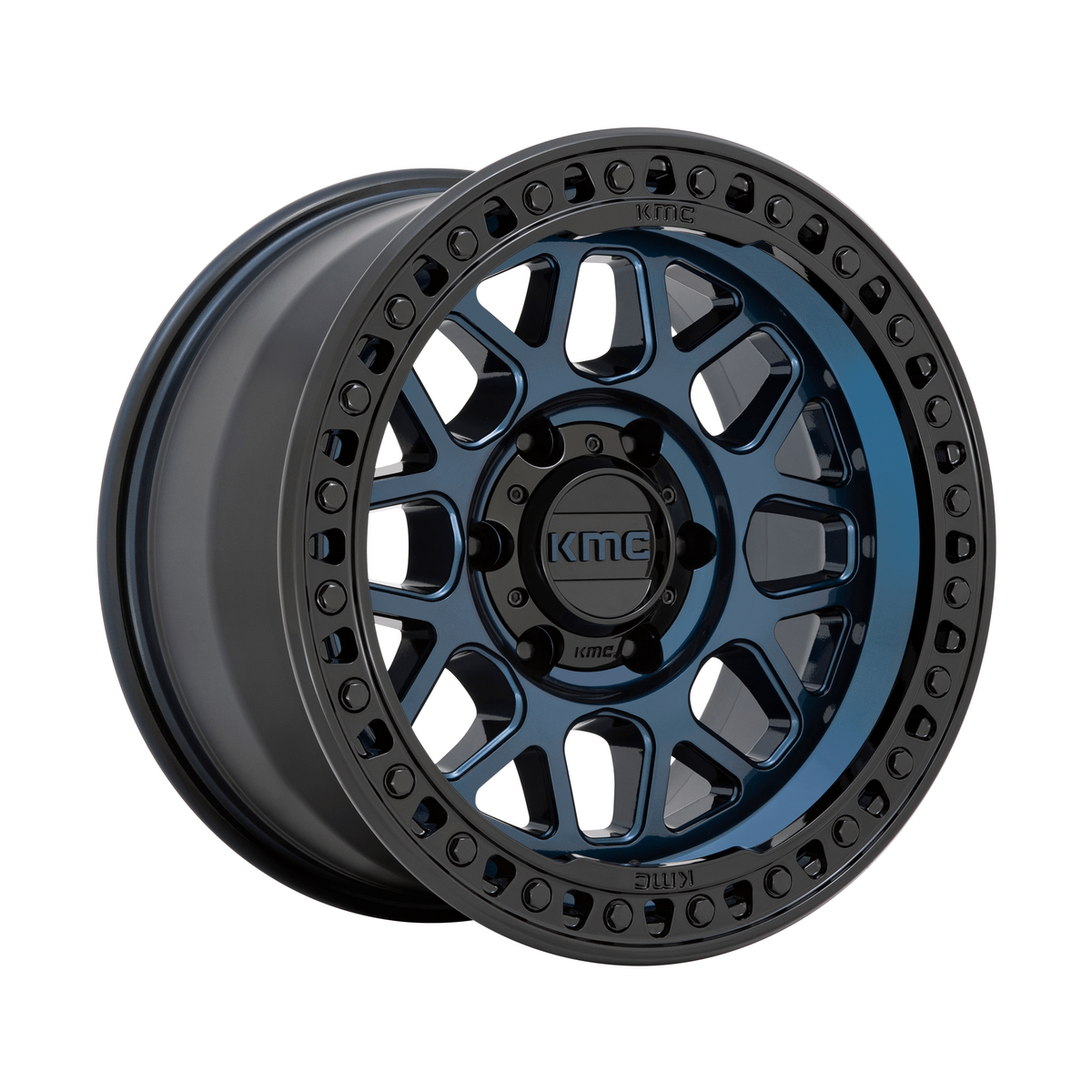 KMC KM549 GRS 18x9 Midnight Blue W/ G-Black Lip 6x135 18mm