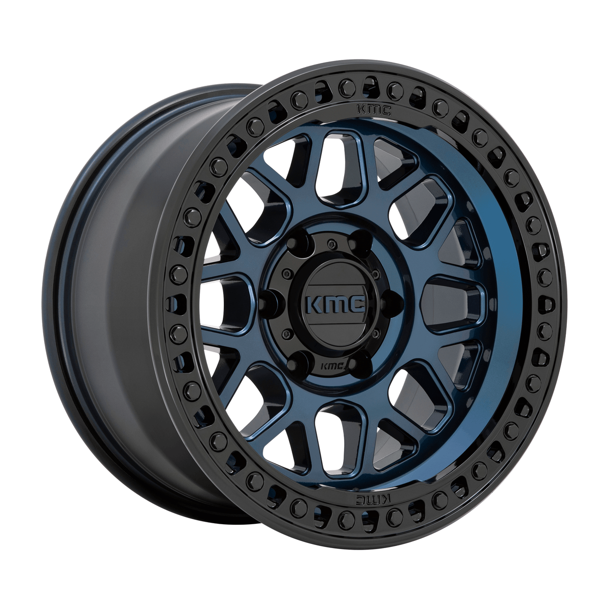KMC KM549 GRS 18x8.5 Midnight Blue W/ G-Black Lip 6x135 0mm
