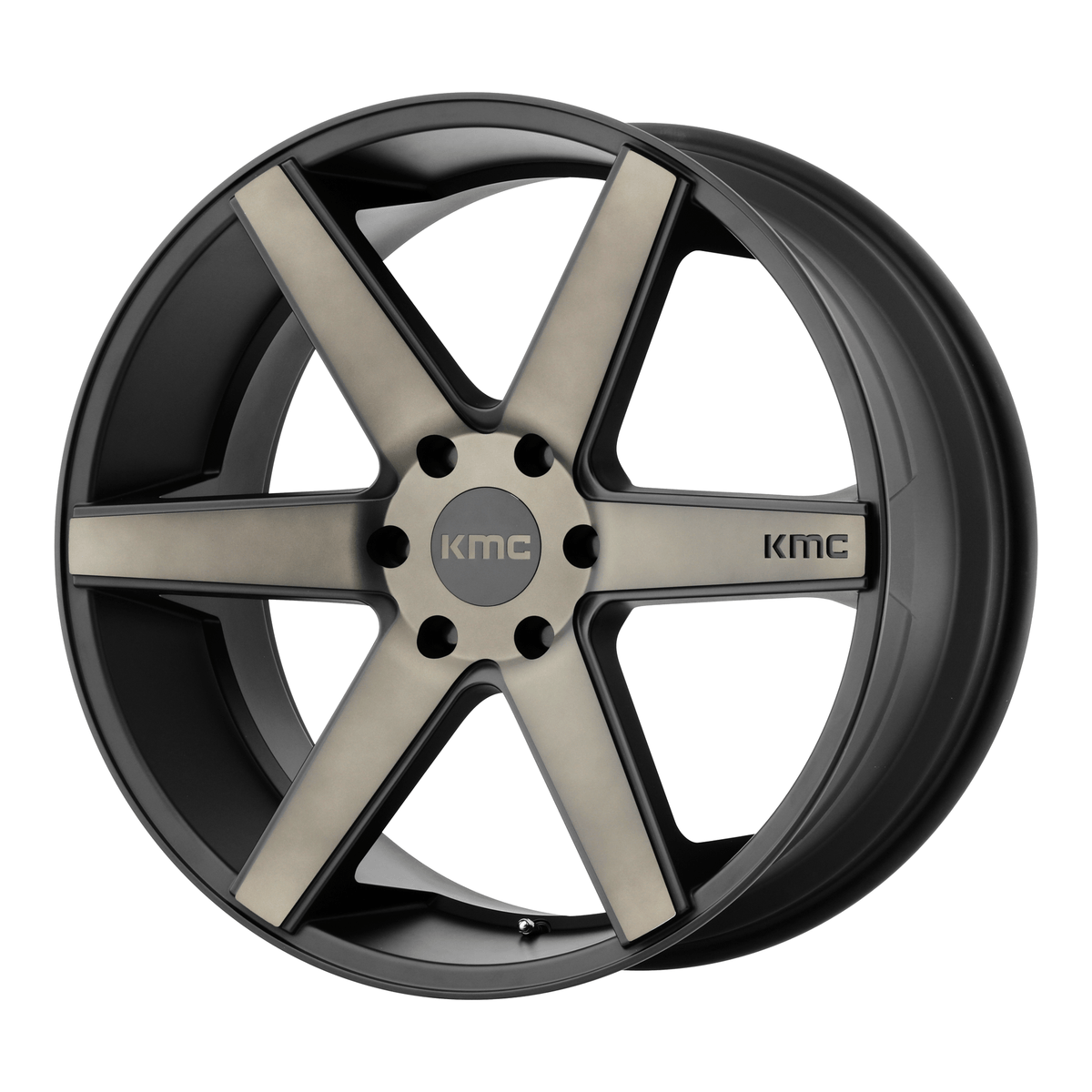 KMC KM704 DISTRICT TRUCK 20x8.5 Matte Black W/ Dark Tint 6x135 38mm