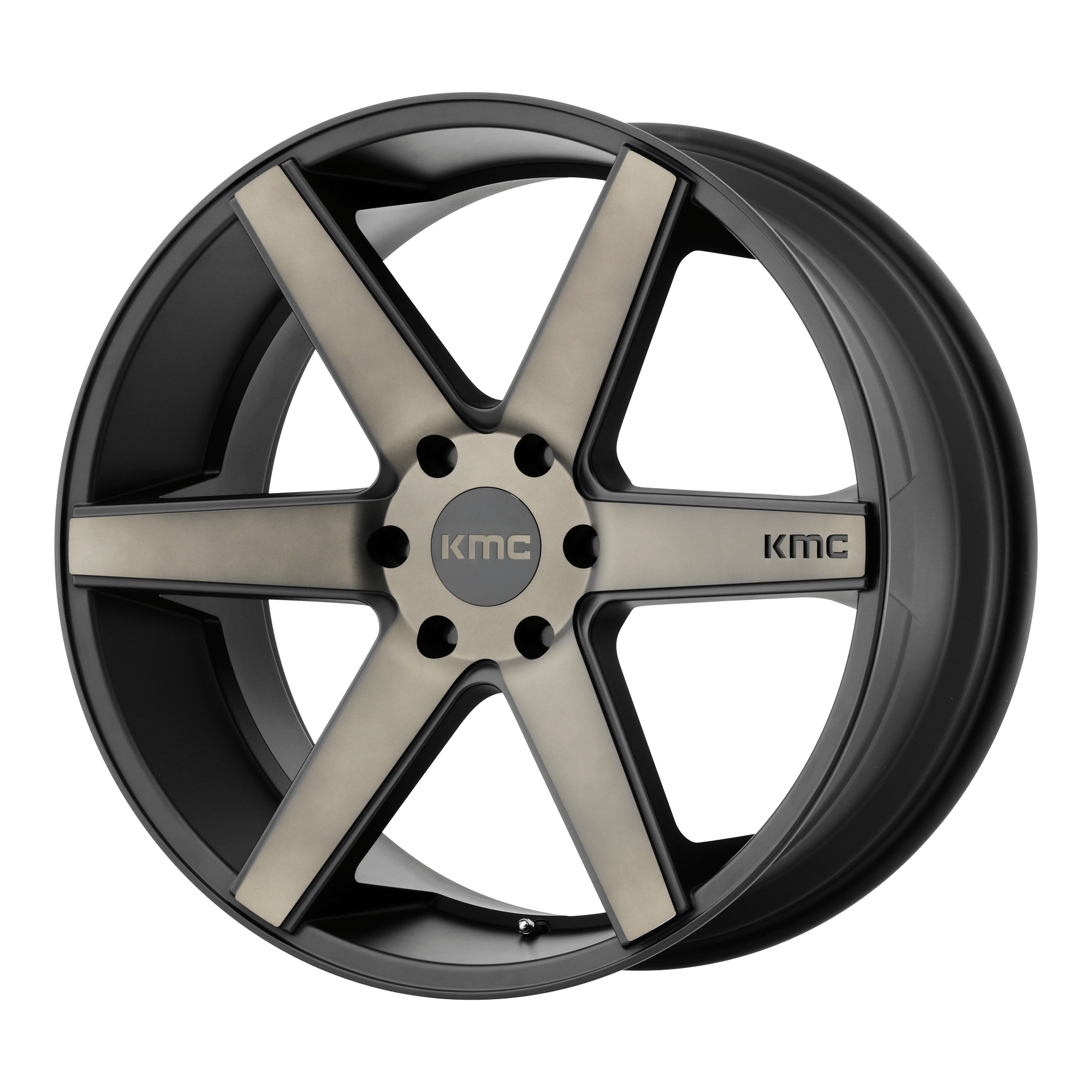 KMC KM704 DISTRICT TRUCK 20x8.5 Matte Black W/ Dark Tint 6x135 38mm