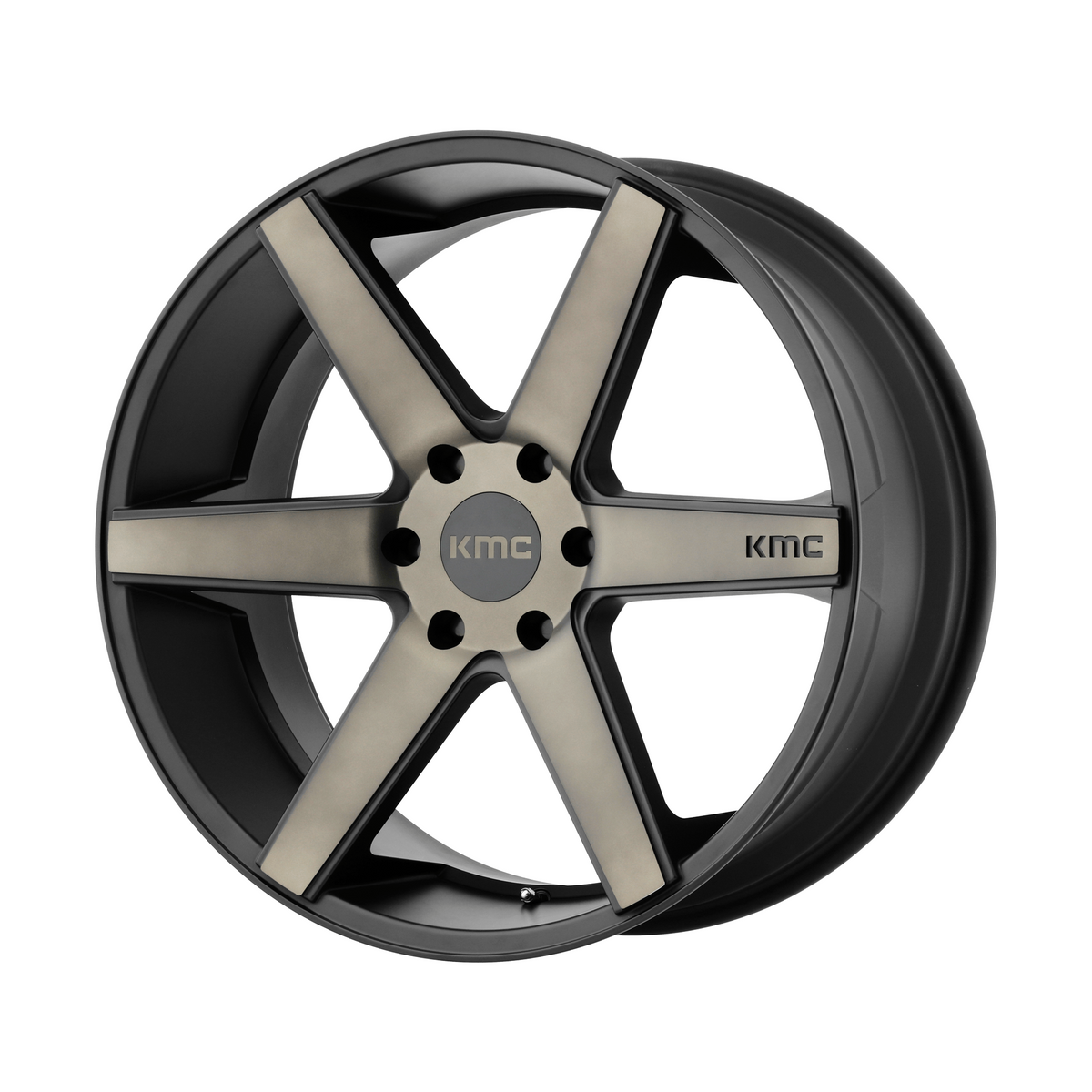 KMC KM704 DISTRICT TRUCK 20x8.5 Matte Black W/ Dark Tint 6x135 38mm