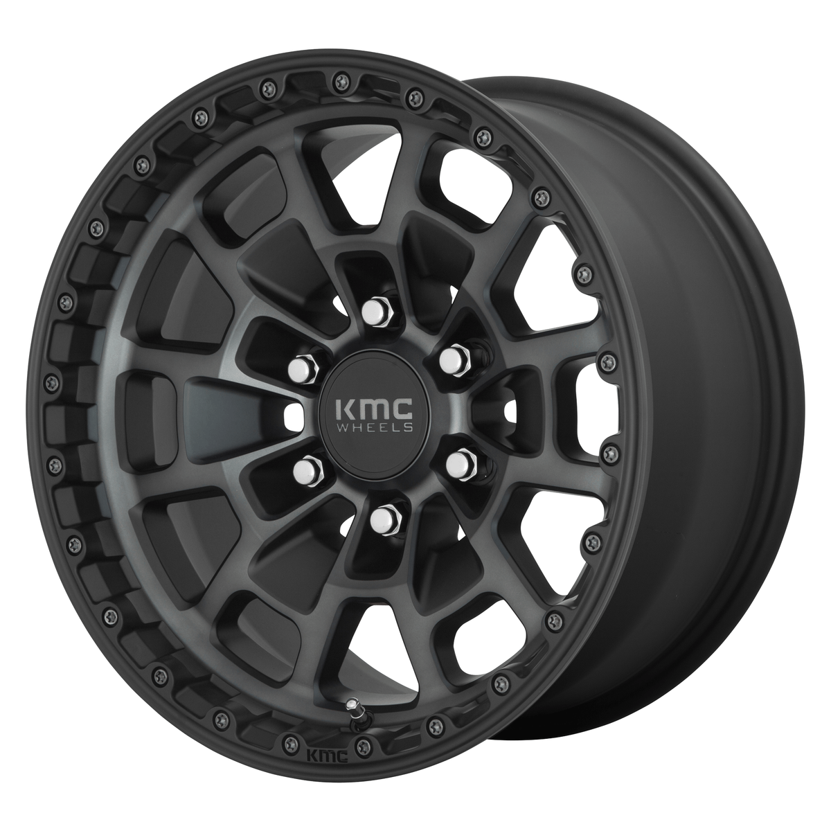 KMC KM718 SUMMIT 17x8.5 Satin Black W/ Gray Tint 6x135 0mm