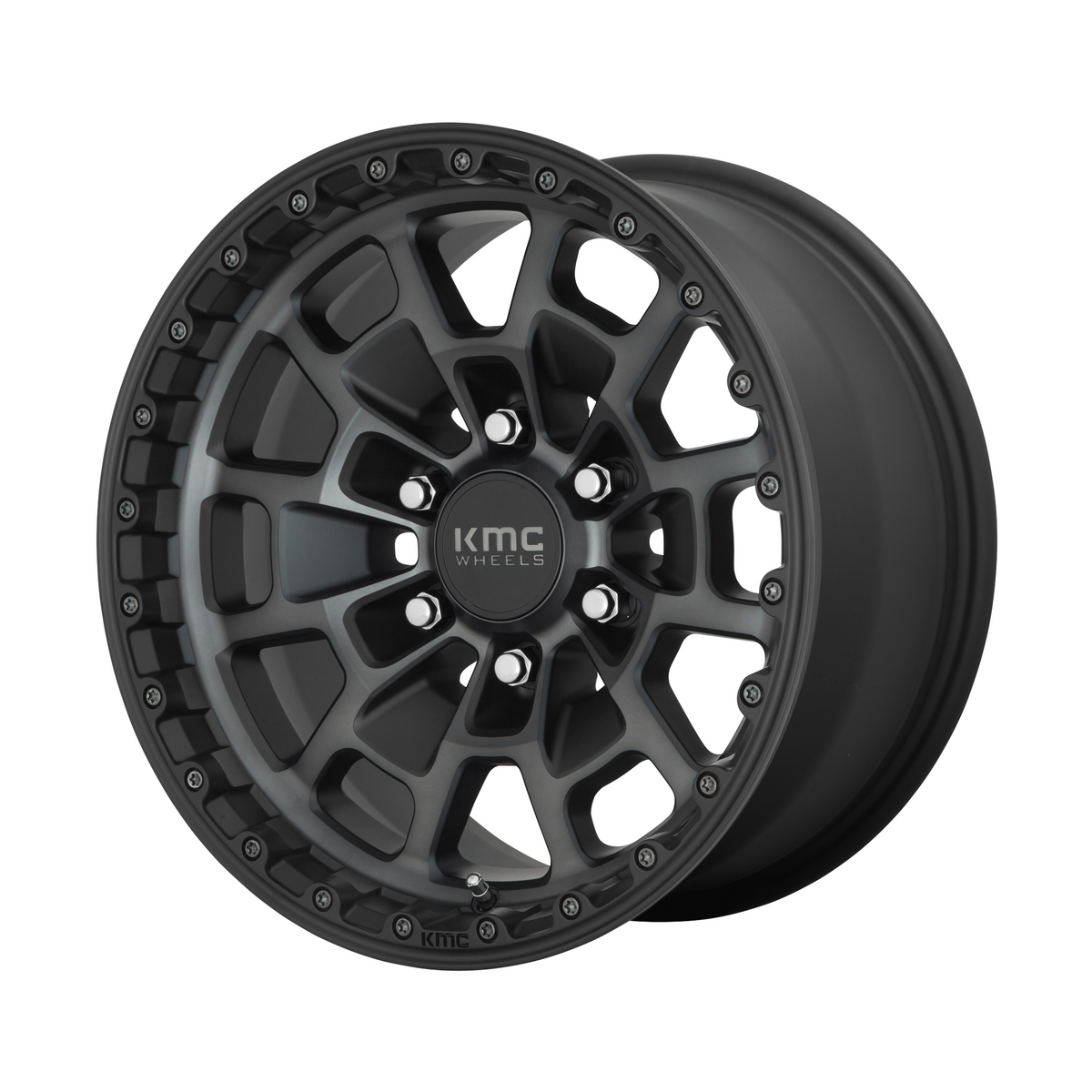 KMC KM718 SUMMIT 17x8.5 Satin Black W/ Gray Tint 6x135 0mm