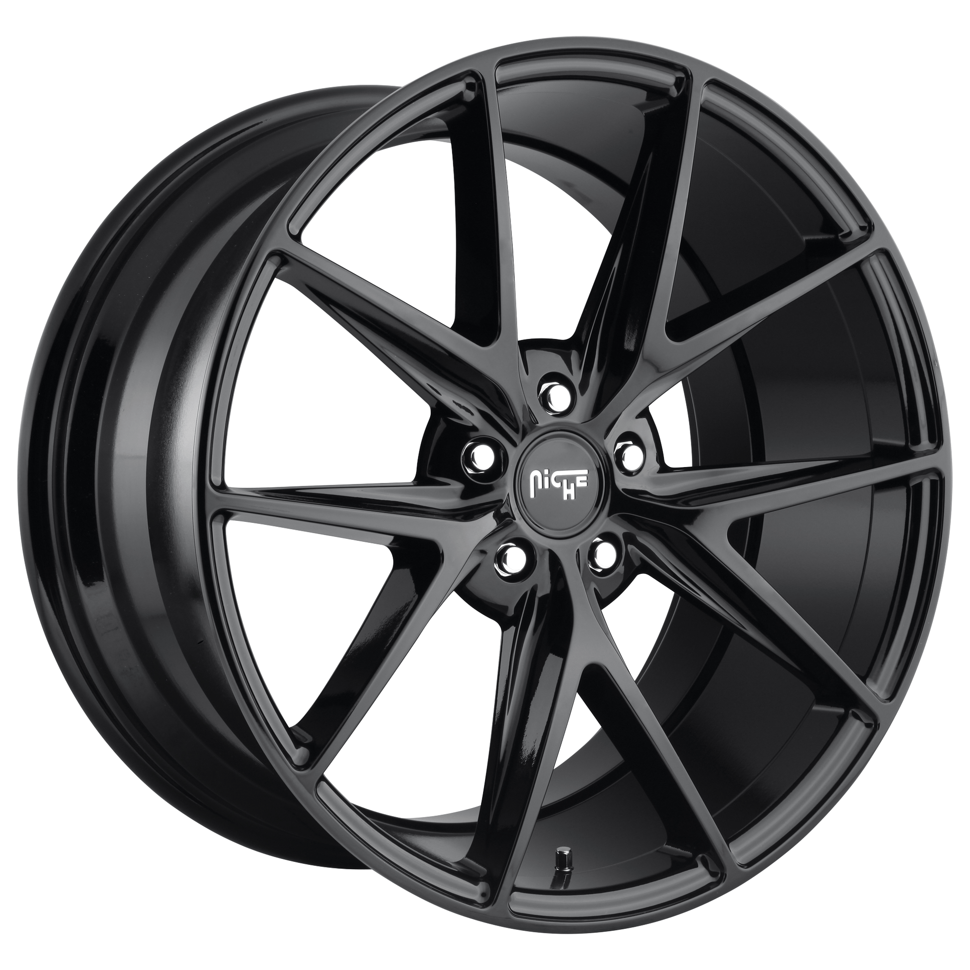 Niche 1PC M119 MISANO 20x10 Gloss Black 5x114.3 40mm