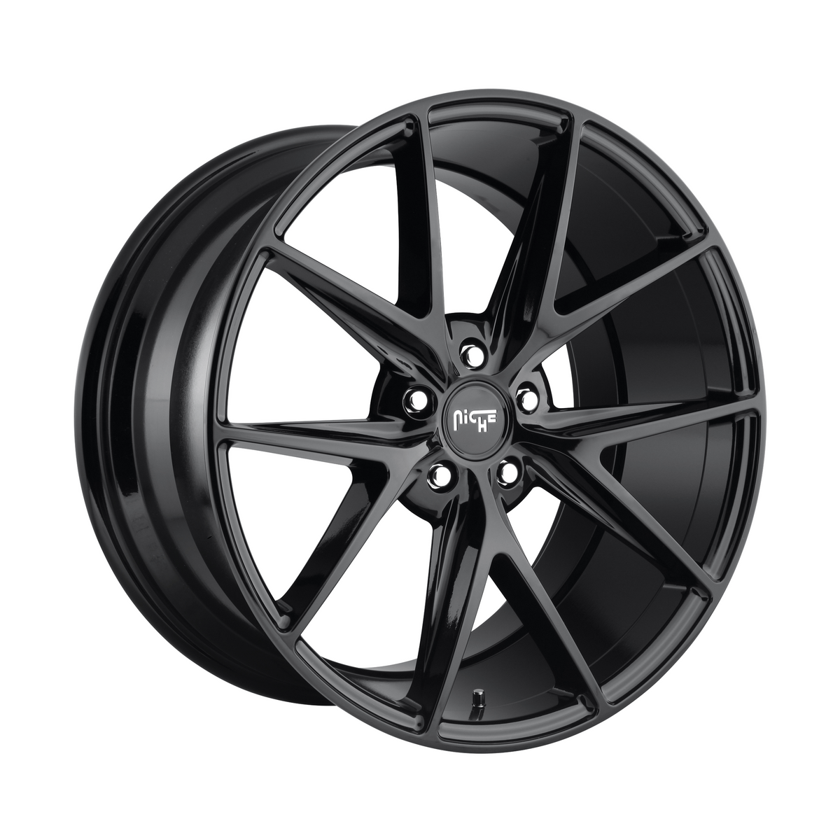 Niche 1PC M119 MISANO 20x10 Gloss Black 5x114.3 40mm