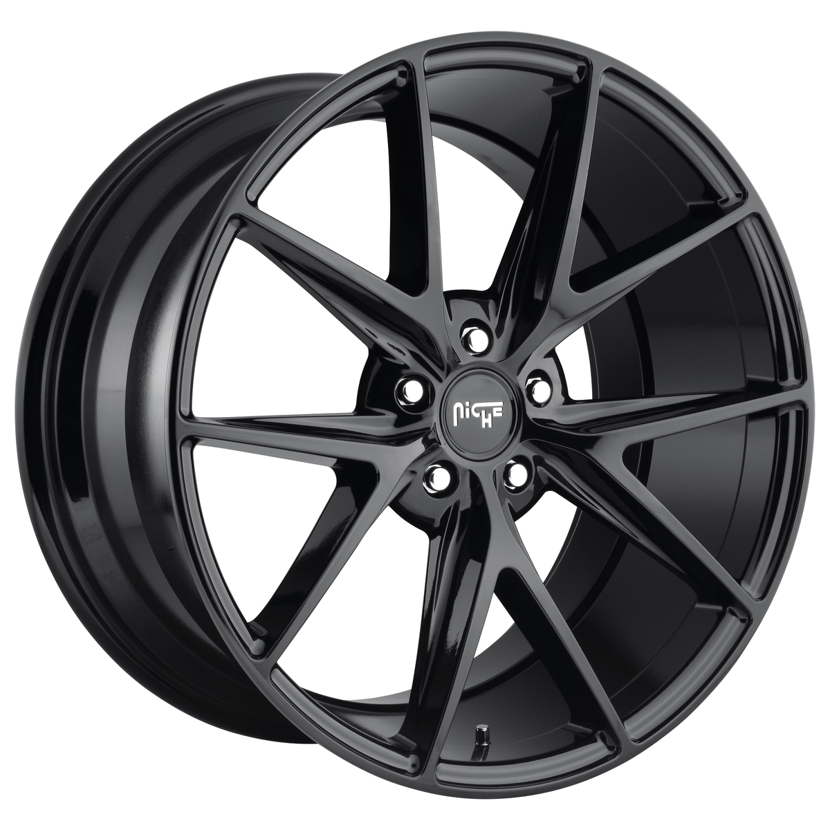 Niche 1PC M119 MISANO 20x9 Gloss Black 5x114.3 35mm