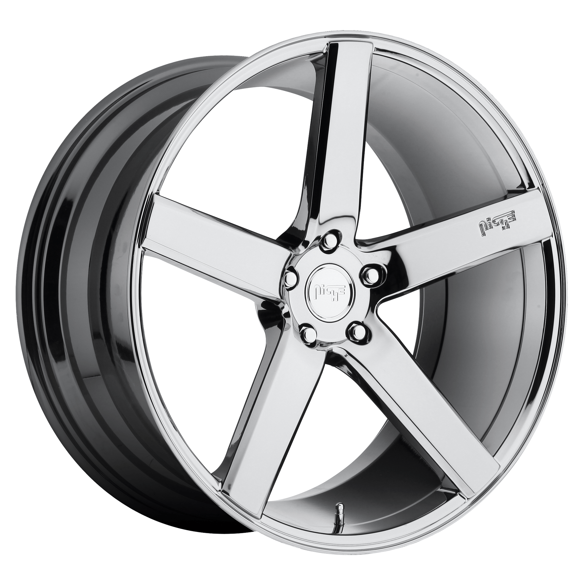 Niche 1PC M132 MILAN 20x8.5 Chrome Plated 5x114.3 35mm
