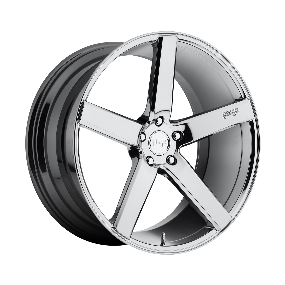 Niche 1PC M132 MILAN 20x8.5 Chrome Plated 5x114.3 35mm