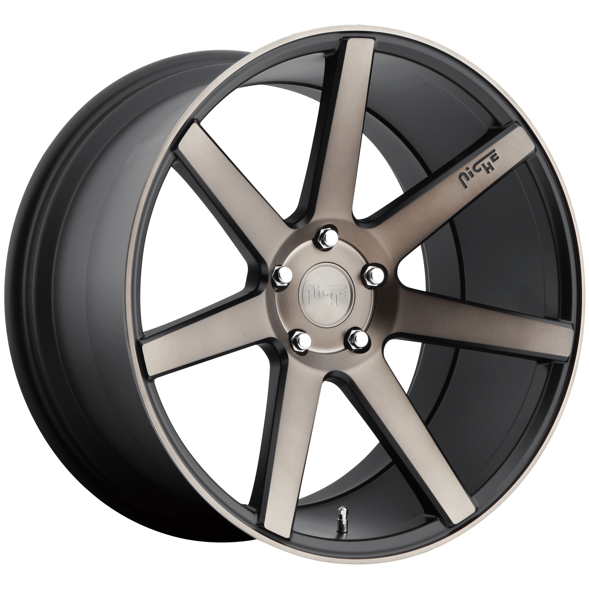 Niche 1PC M150 VERONA 20x10 Matte Black Machined 5x114.3 40mm
