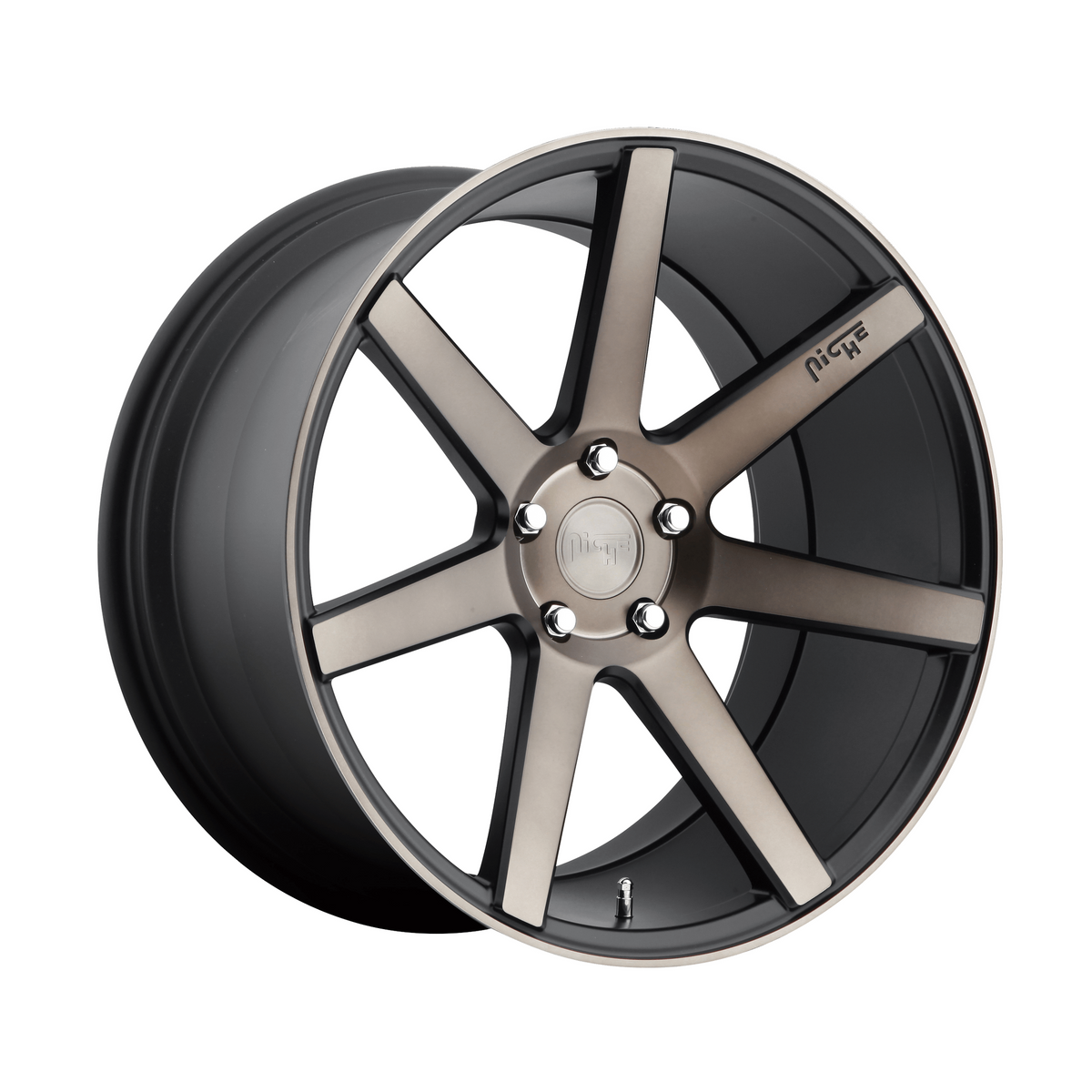 Niche 1PC M150 VERONA 20x10 Matte Black Machined 5x114.3 40mm