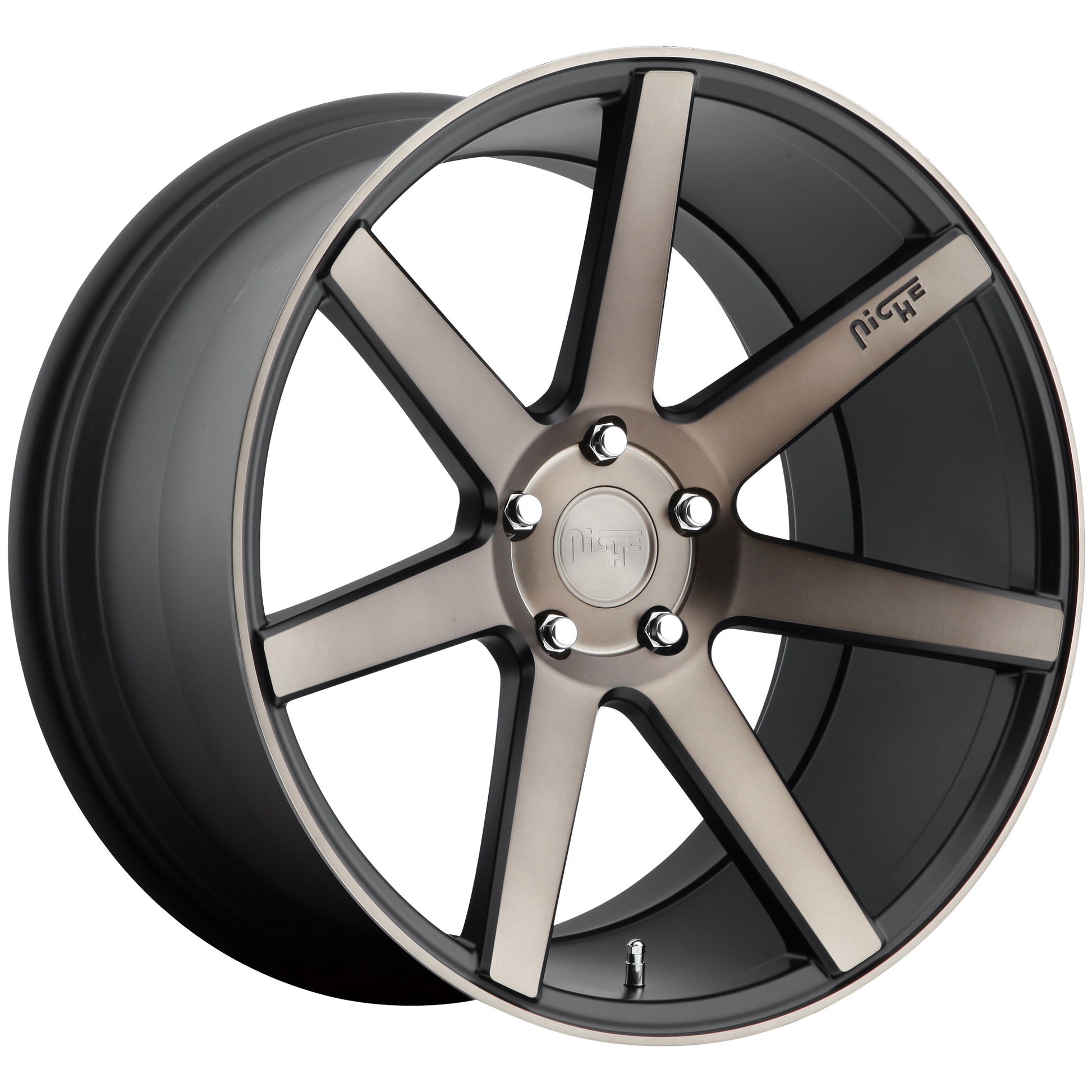Niche 1PC M150 VERONA 20x9 Matte Black Machined 5x114.3 35mm