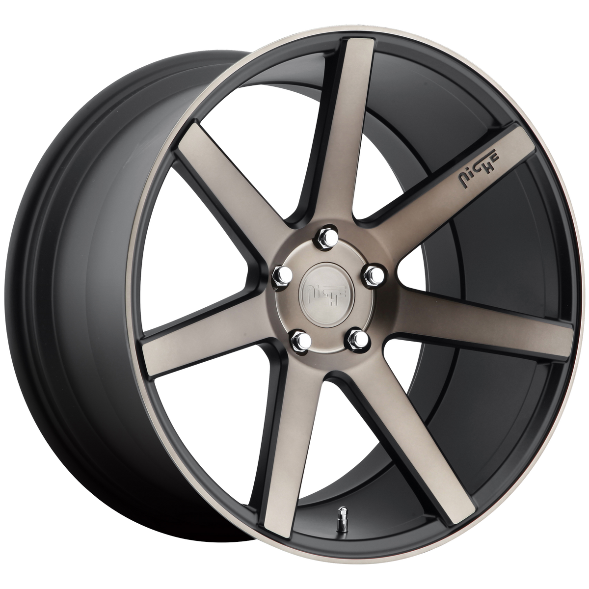 Niche 1PC M150 VERONA 20x9 Matte Black Machined 5x114.3 35mm