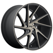 Niche 1PC M163 INVERT 20x10.5 Matte Black Machined Ring 5x114.3 45mm