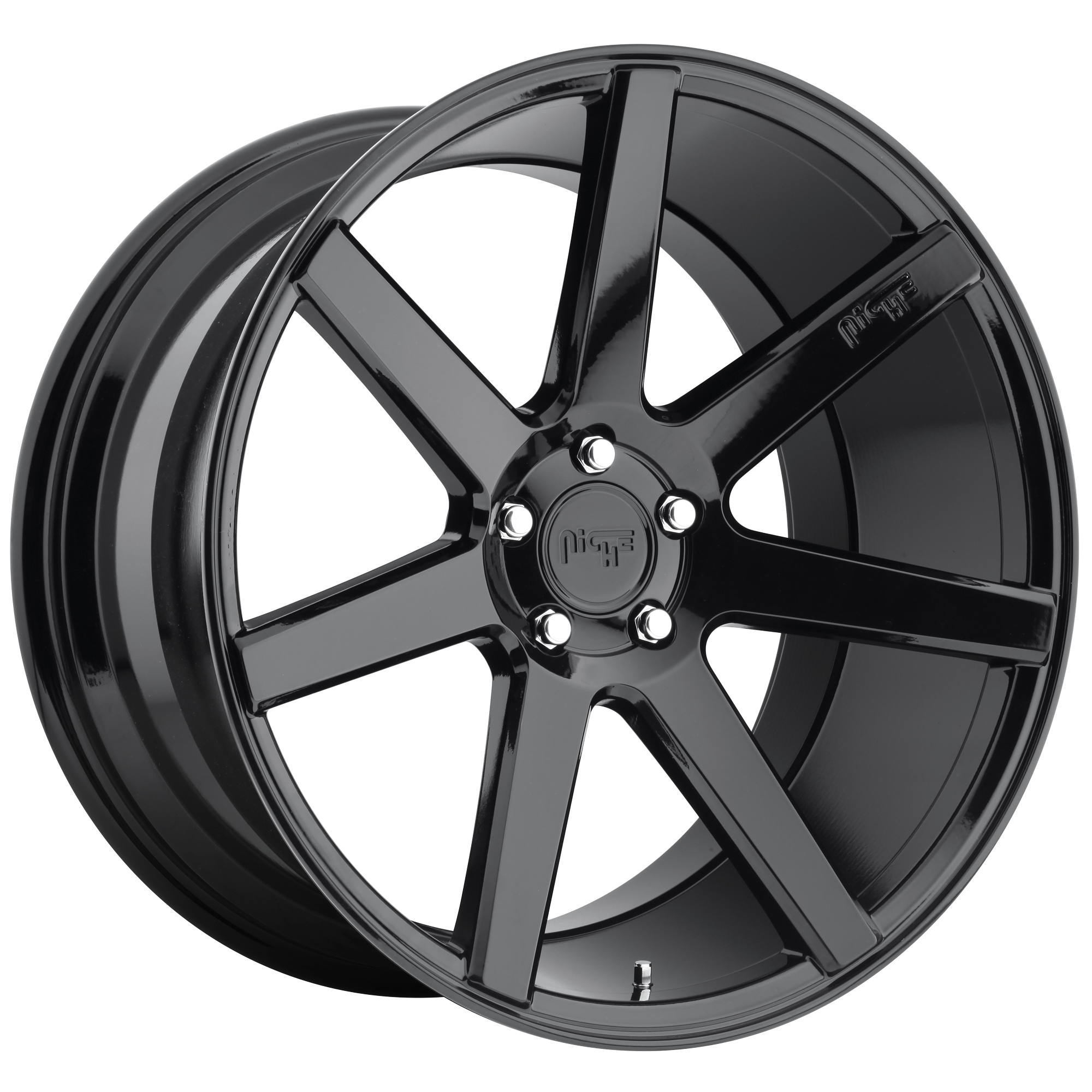 Niche 1PC M168 VERONA 20x10 Gloss Black 5x114.3 40mm
