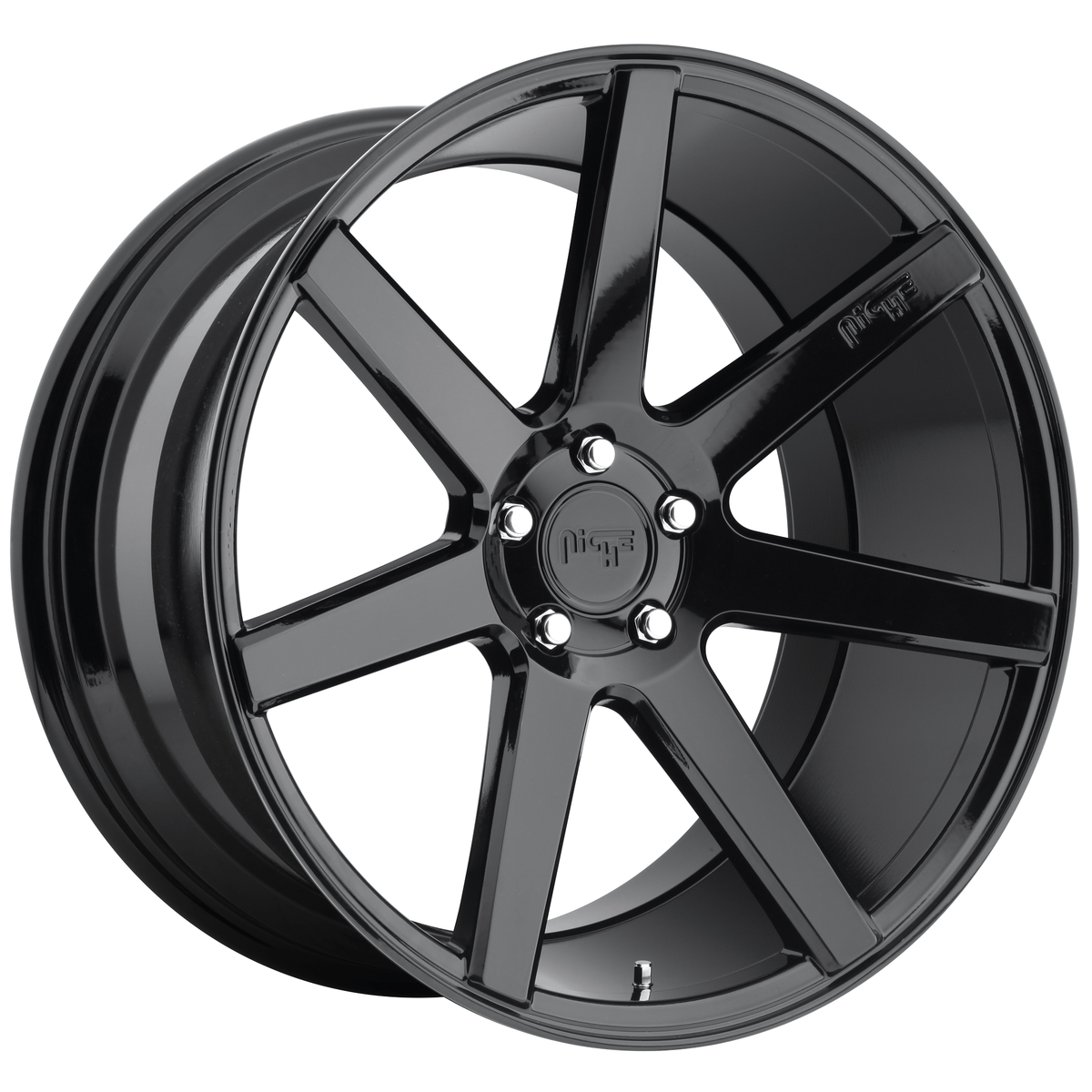 Niche 1PC M168 VERONA 20x9 Gloss Black 5x114.3 35mm