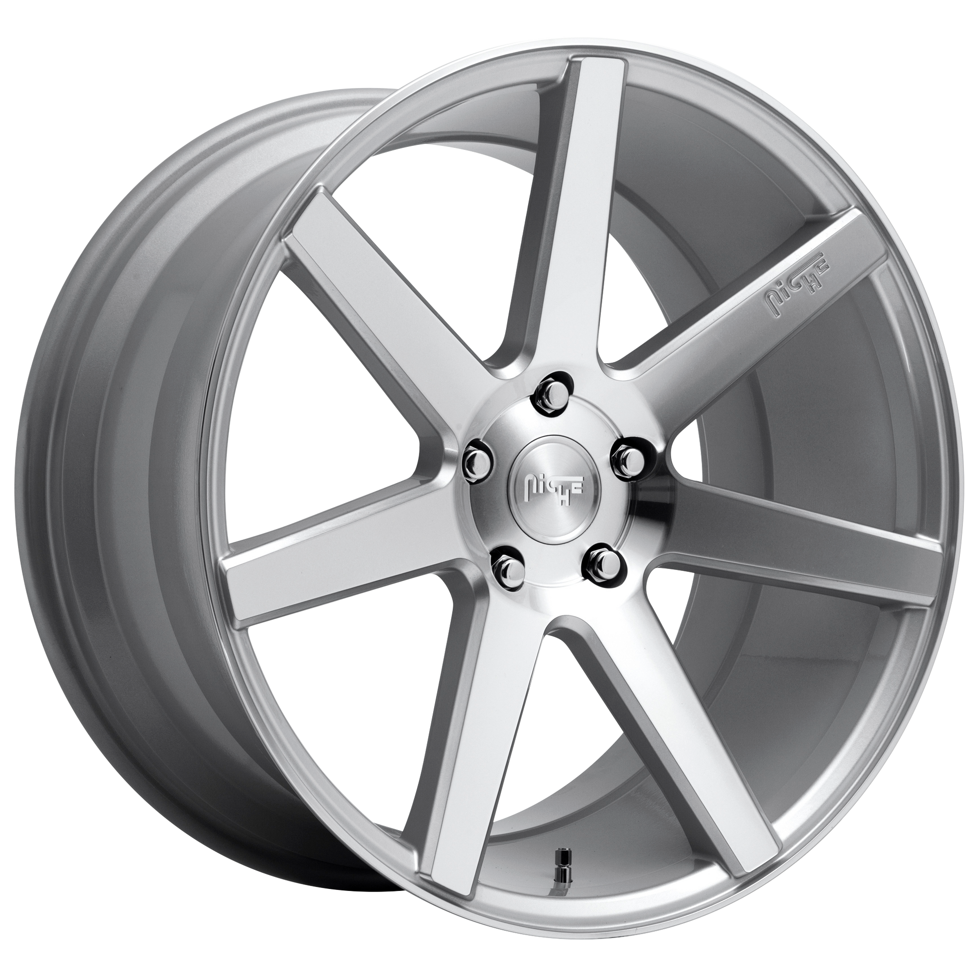 Niche 1PC M179 VERONA 20x9 Gloss Silver Machined 5x114.3 35mm